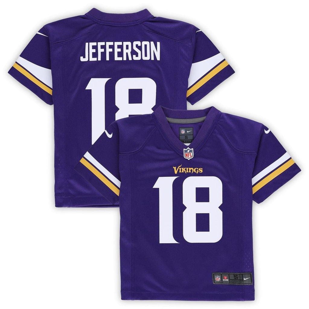 Justin Jefferson Minnesota Vikings Nike Preschool Game Official Jersey - Purple