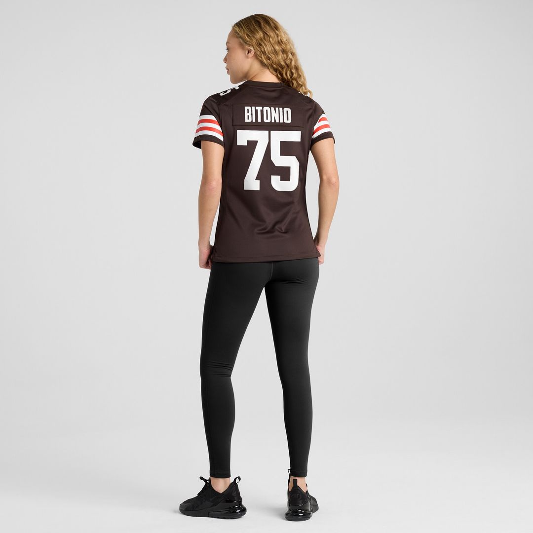 Joel Bitonio Cleveland Browns Nike Women's Game Official Jersey - Brown