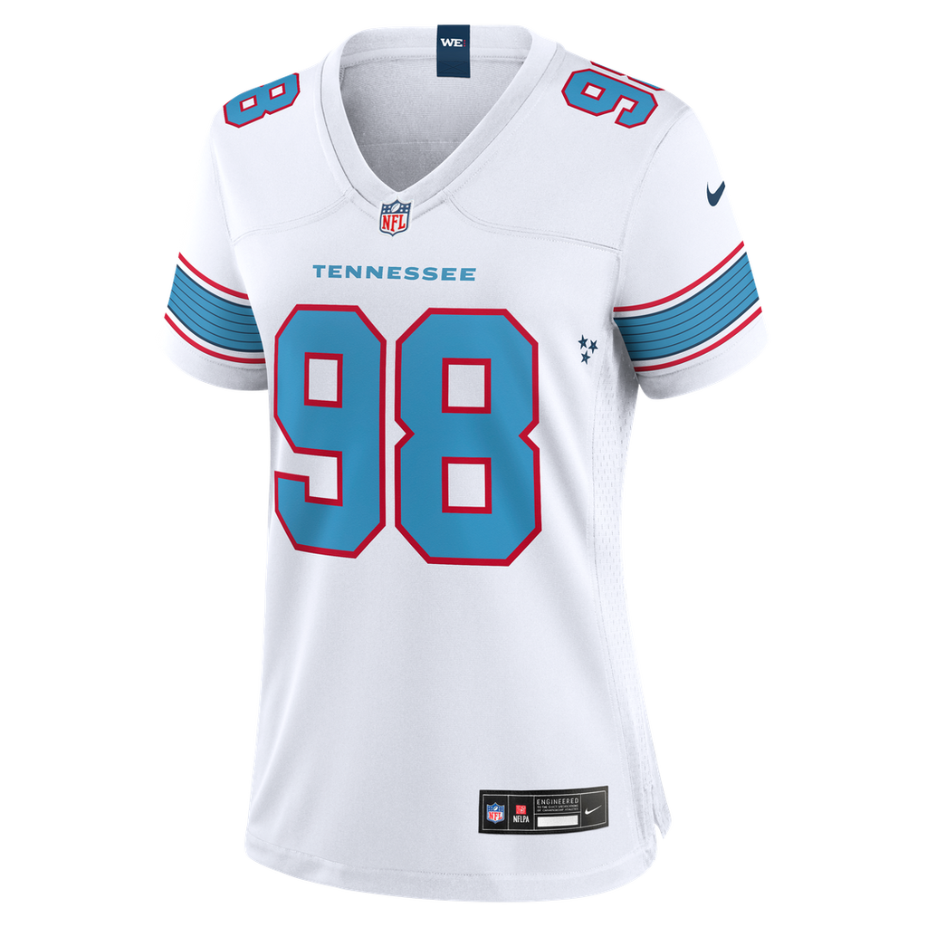 Jeffery Simmons Tennessee Titans Nike Women's Game Official Jersey - White