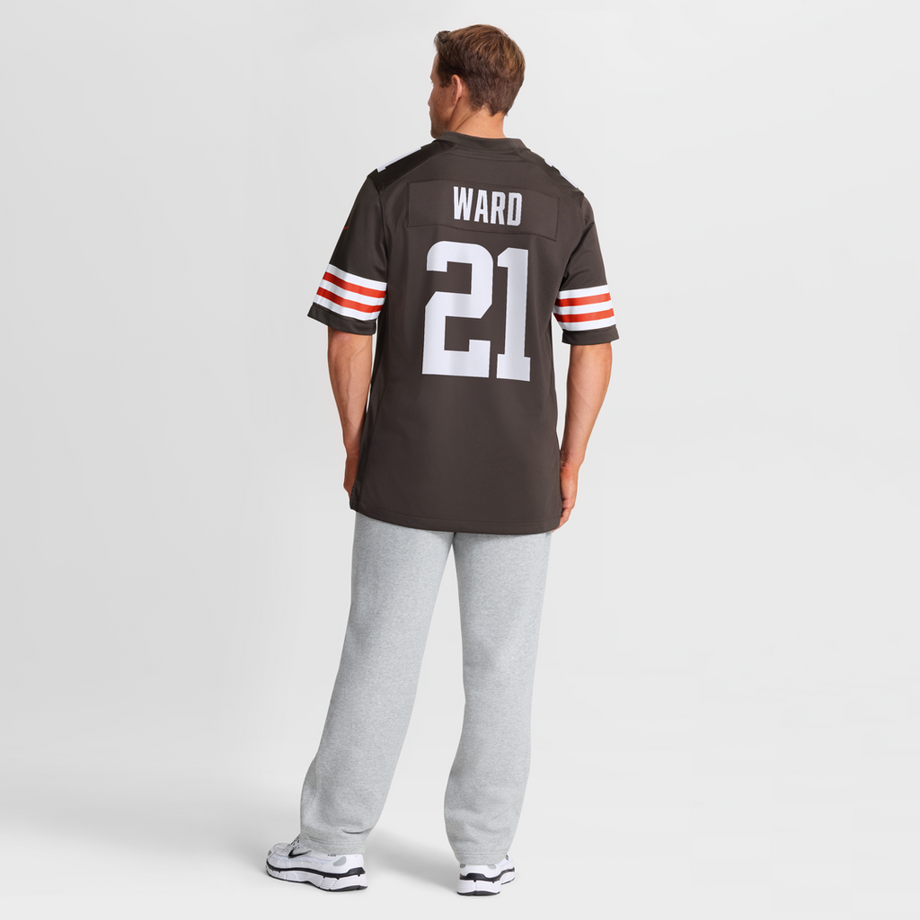 Denzel Ward Cleveland Browns Nike Player Game Official Jersey - Brown