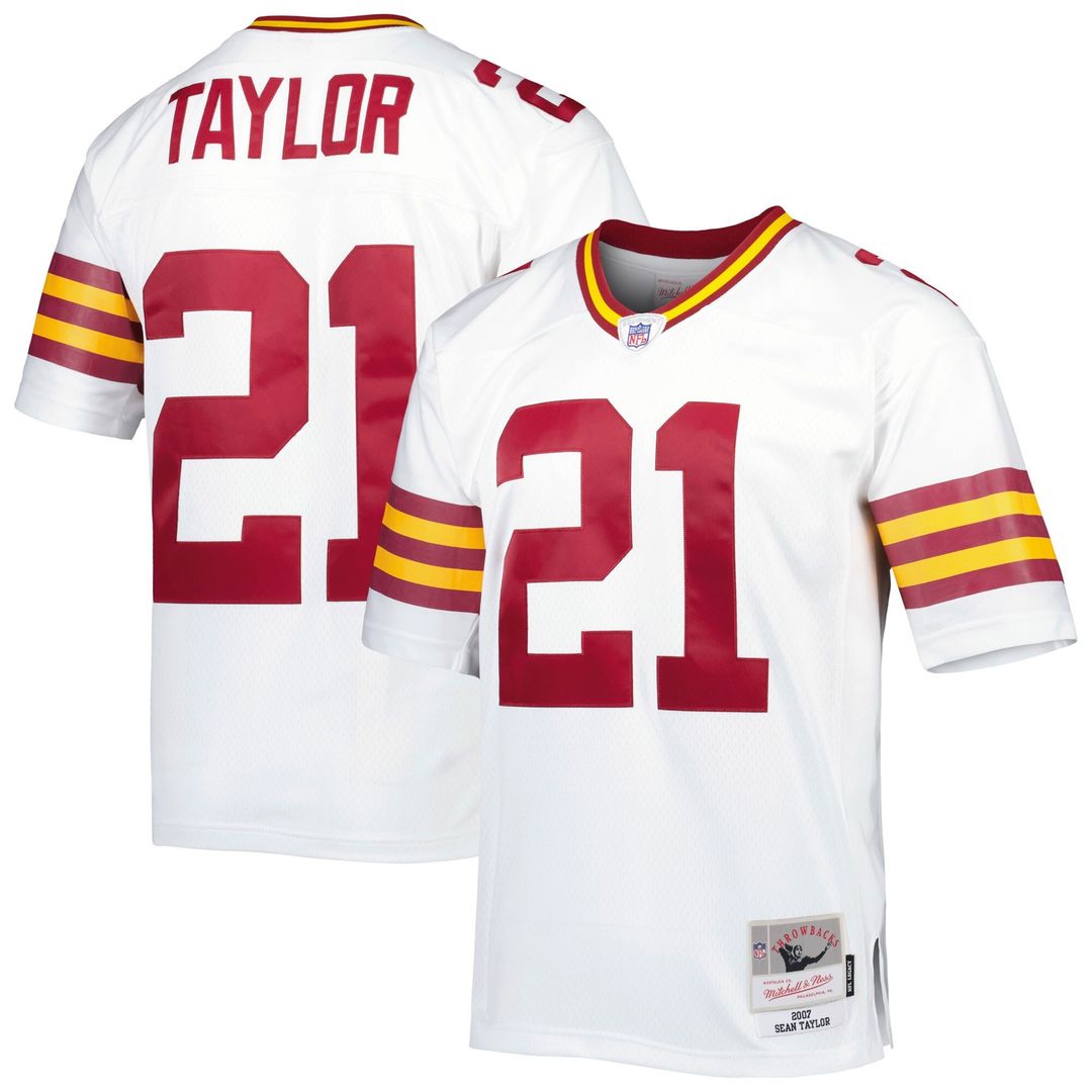 Sean Taylor Washington Commanders Mitchell & Ness Big & Tall 2007 Legacy Retired Player Official Jersey - White
