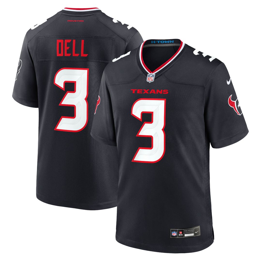 Tank Dell Houston Texans Nike Alternate Game Jersey - Red