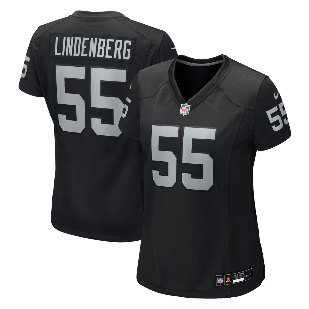 Cody Lindenberg Las Vegas Raiders Nike Women's Team Game Jersey - Black