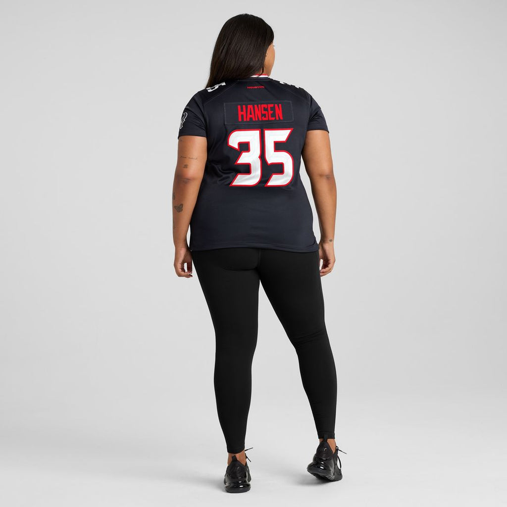 Jake Hansen Houston Texans Nike Women's Team Game Official Jersey -  Navy