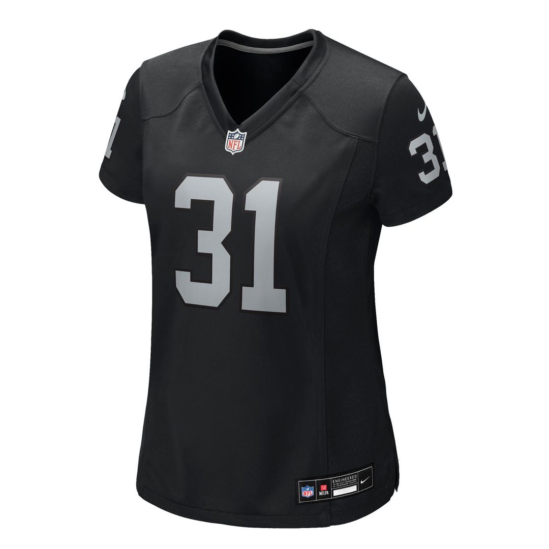 Raheem Mostert Las Vegas Raiders Nike Women's Team Game Jersey - Black