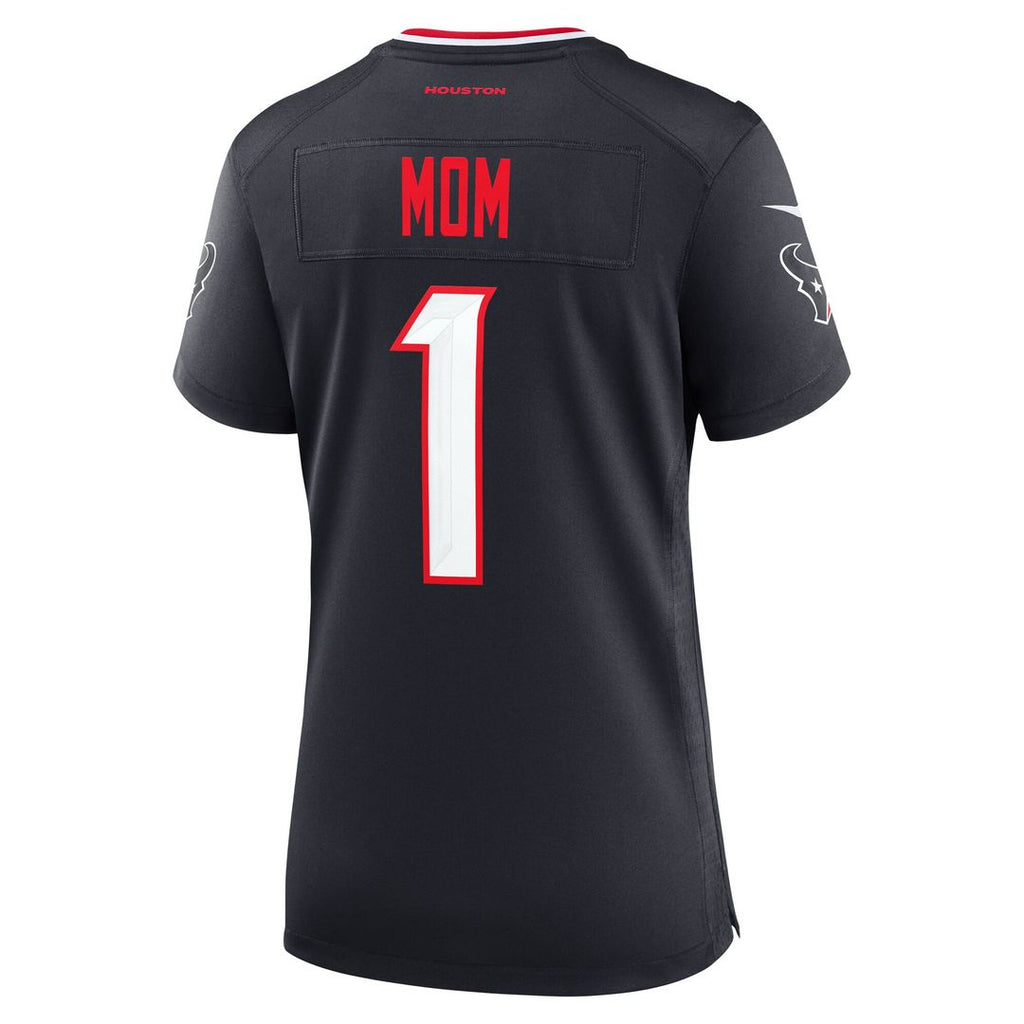 Houston Texans Nike Women's #1 Mom Game Official Jersey - Navy