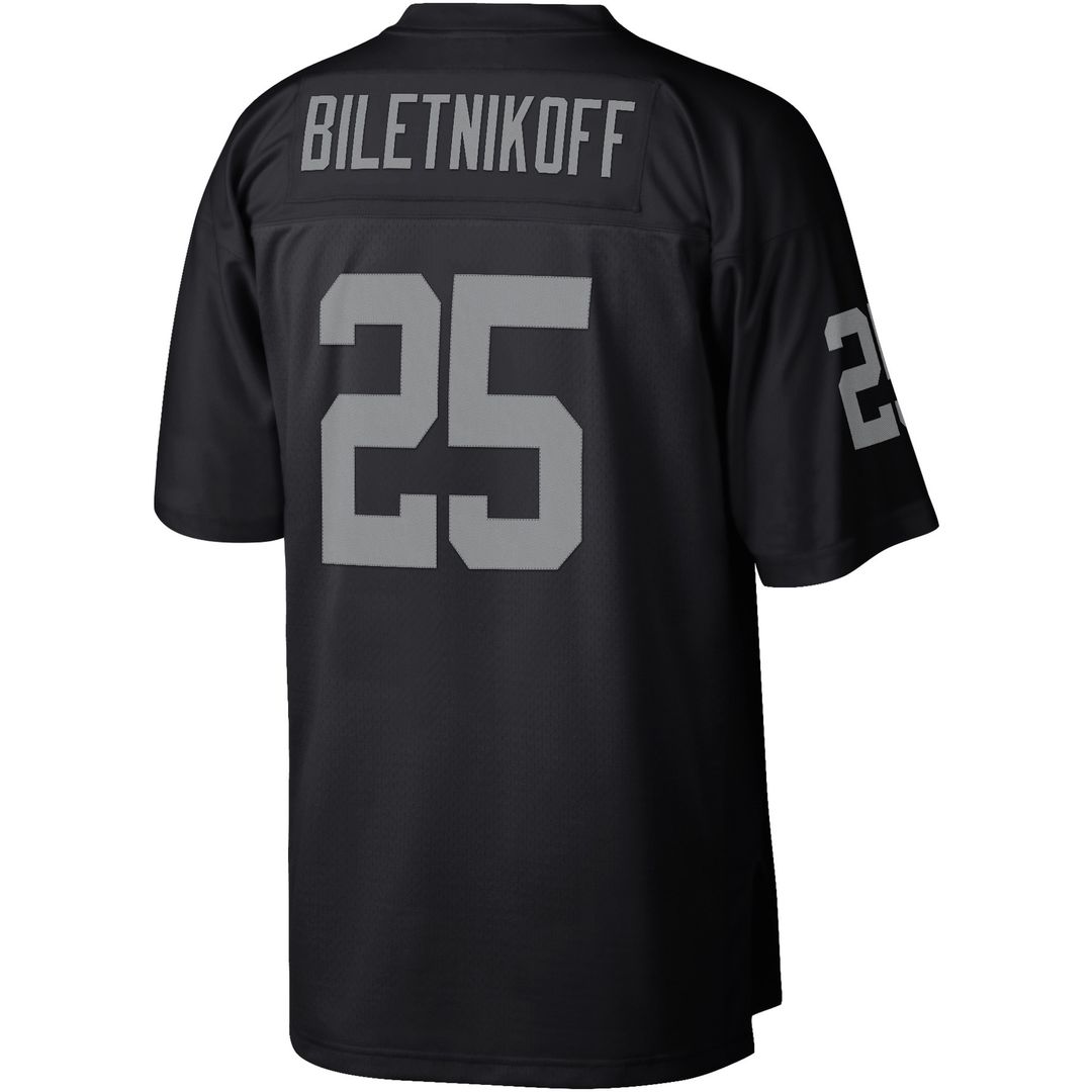 Fred Biletnikoff Las Vegas Raiders Mitchell & Ness Legacy Replica Official Jersey - Black