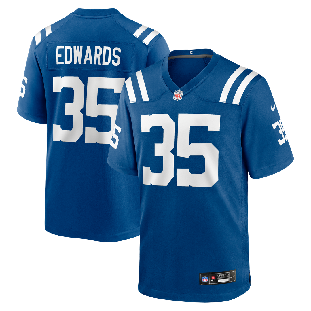 Johnathan Edwards Indianapolis Colts Nike Team Game Jersey - Royal