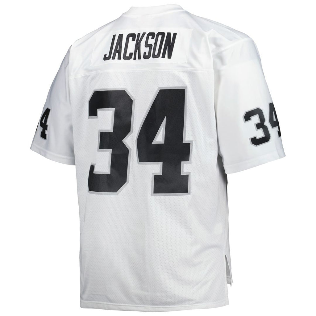 Bo Jackson Las Vegas Raiders Mitchell & Ness Big & Tall 1988 Retired Player Replica Official Jersey - White