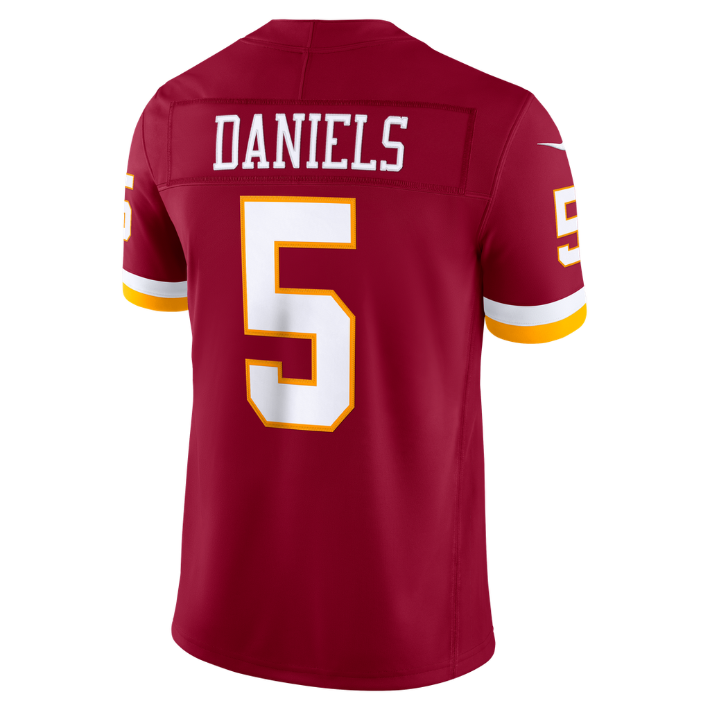 Jayden Daniels Washington Commanders Nike Vapor F.U.S.E. Stitched Limited Official Jersey - White