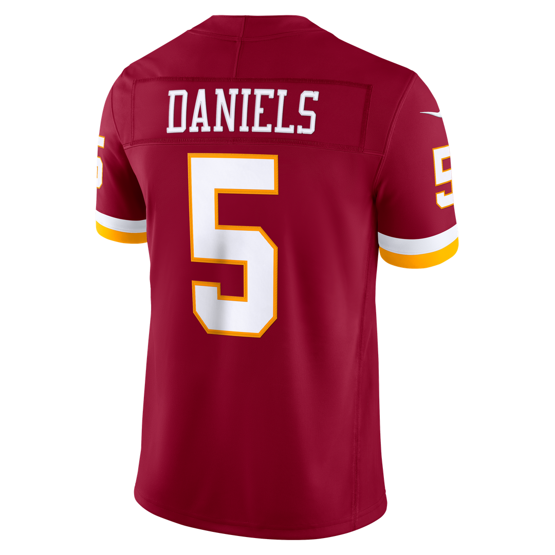 Jayden Daniels Washington Commanders Nike Vapor F.U.S.E. Stitched Limited Official Jersey - White