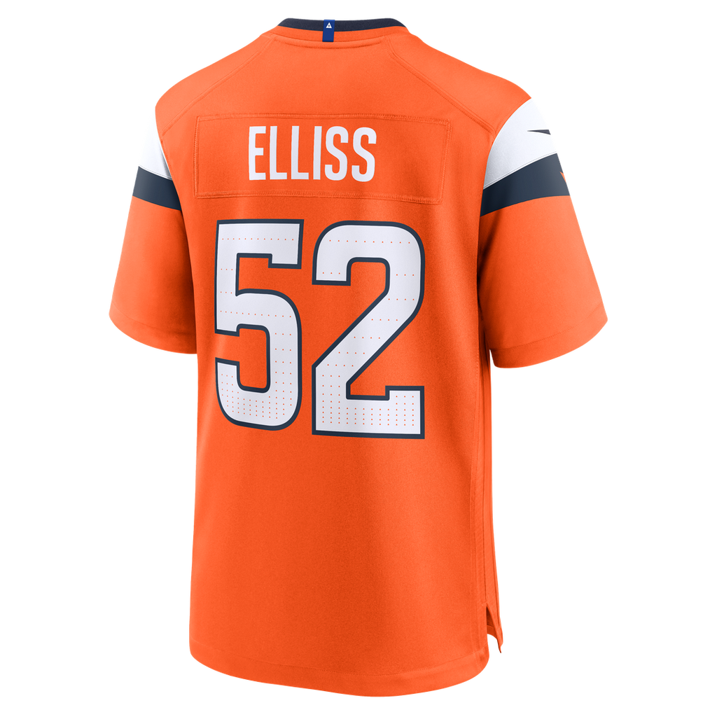 Jonah Elliss Denver Broncos Nike Team Game Official Jersey -  Orange