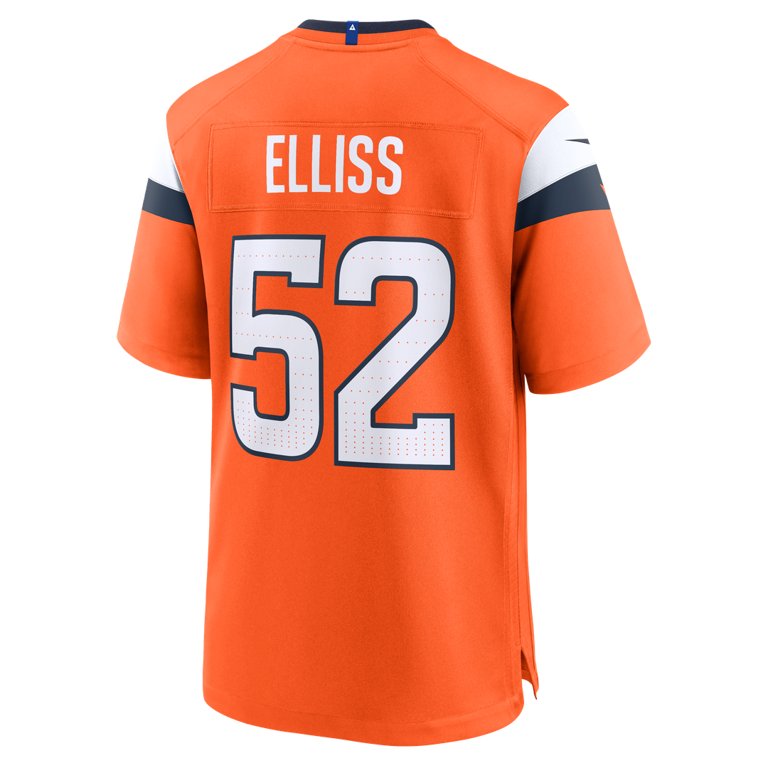 Jonah Elliss Denver Broncos Nike Team Game Official Jersey -  Orange