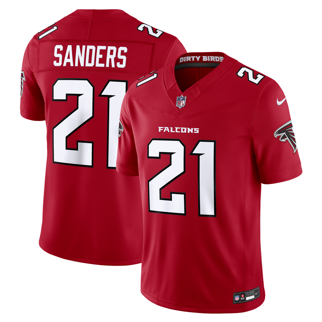 Deion Sanders Atlanta Falcons Nike Vapor F.U.S.E. Stitched Retired Limited Official Jersey - Red