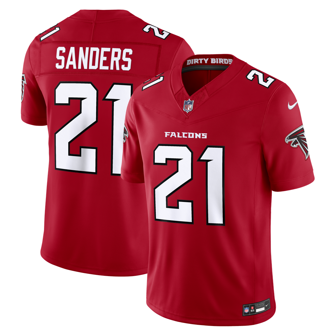 Deion Sanders Atlanta Falcons Nike Vapor F.U.S.E. Stitched Retired Limited Official Jersey - Red