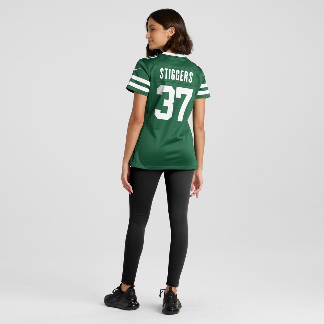 Qwan'tez Stiggers New York Jets Nike Women's Game Official Jersey - Legacy Green