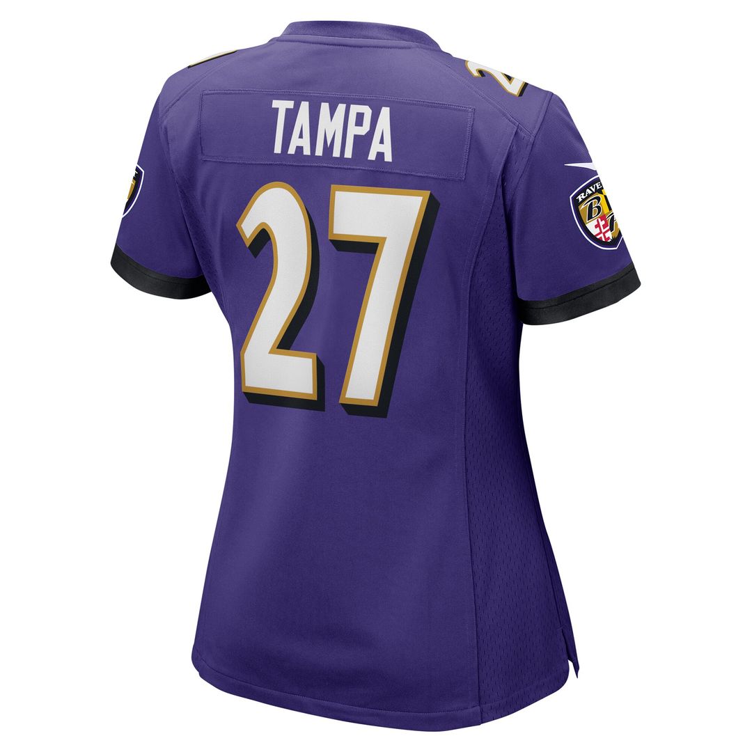 T.J. Tampa Baltimore Ravens Nike Women's  Game Official Jersey -  Purple
