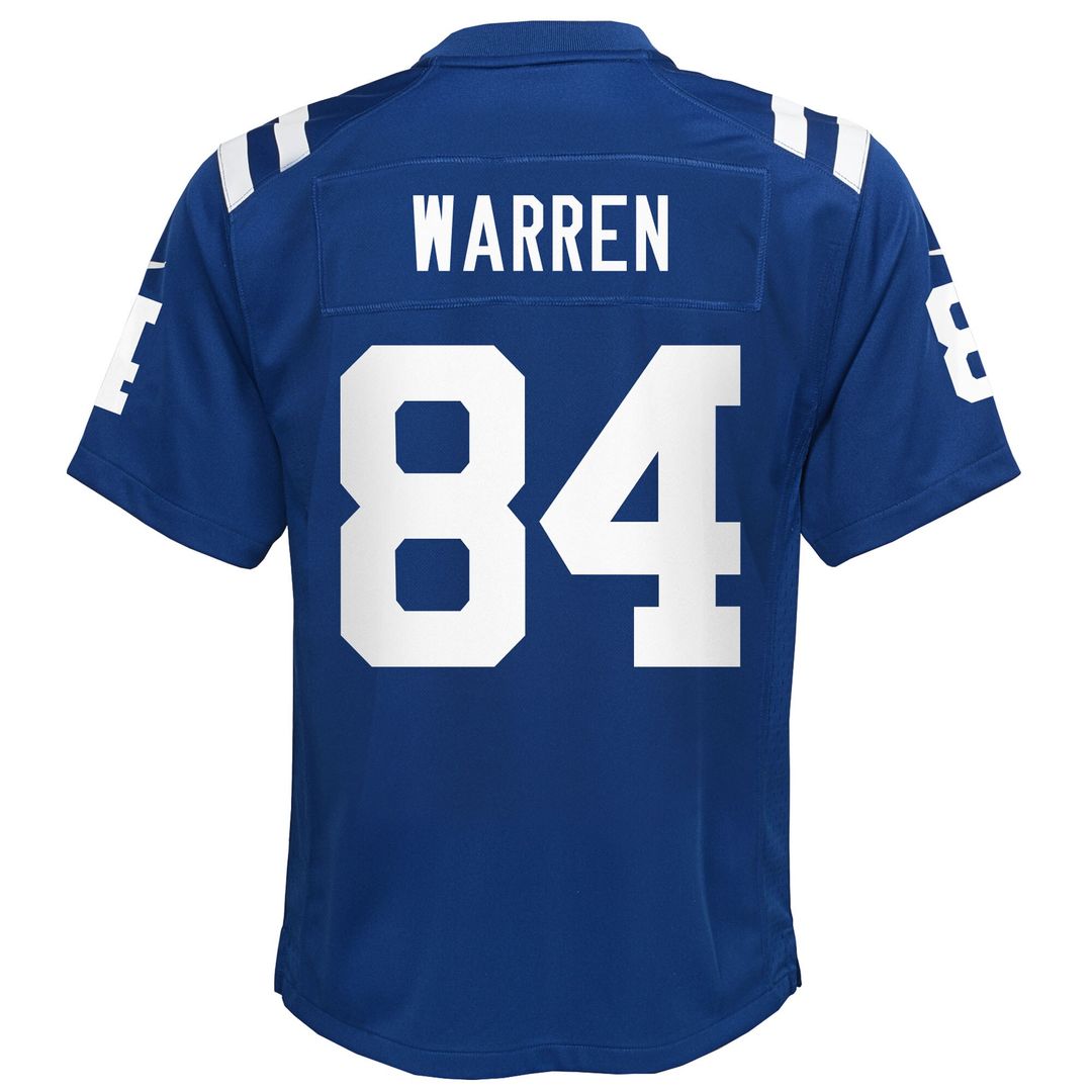 Tyler Warren Indianapolis Colts Nike Youth Team Game Official Jersey - Royal