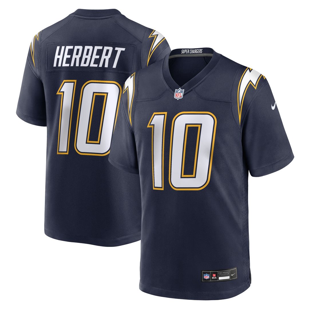 Justin Herbert Los Angeles Chargers Nike Alternate Charger Power Game Player Jersey - Gold