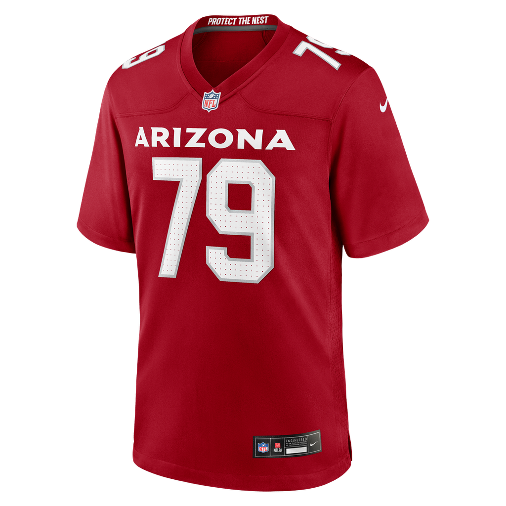 PJ Mustipher Arizona Cardinals Nike Team Game Jersey - Cardinal