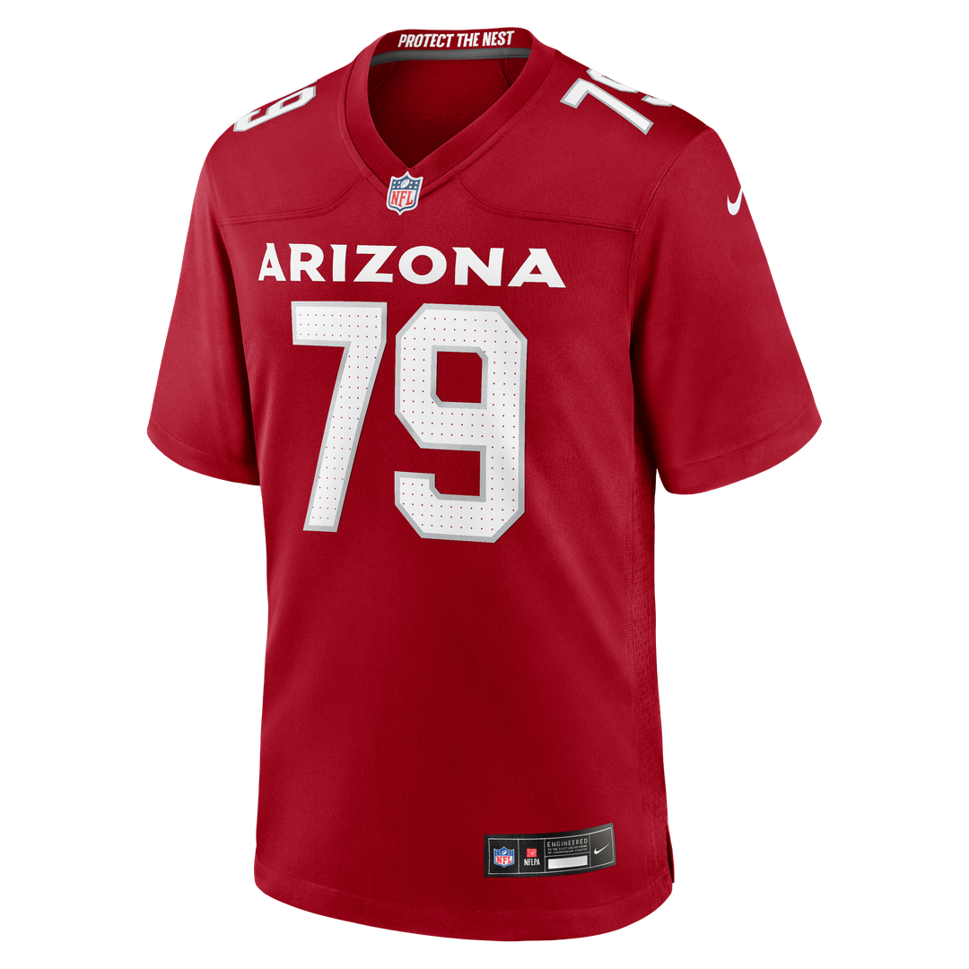 PJ Mustipher Arizona Cardinals Nike Team Game Jersey - Cardinal