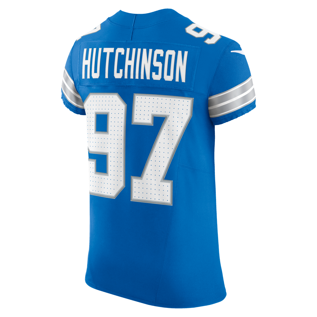 Aidan Hutchinson Detroit Lions Nike Alternate Vapor F.U.S.E. Elite Official Jersey - Black