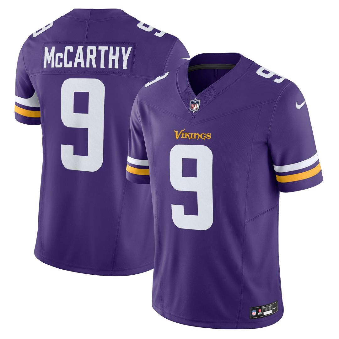 J.J. McCarthy Minnesota Vikings Nike Vapor F.U.S.E. Limited Jersey - White
