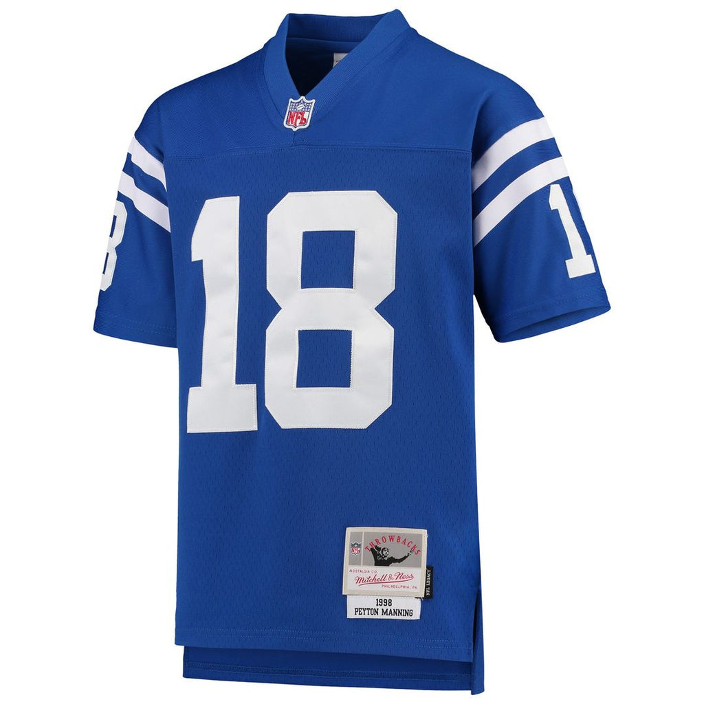 Peyton Manning Indianapolis Colts Mitchell & Ness Youth 1998 Legacy Retired Player Official Jersey - Royal