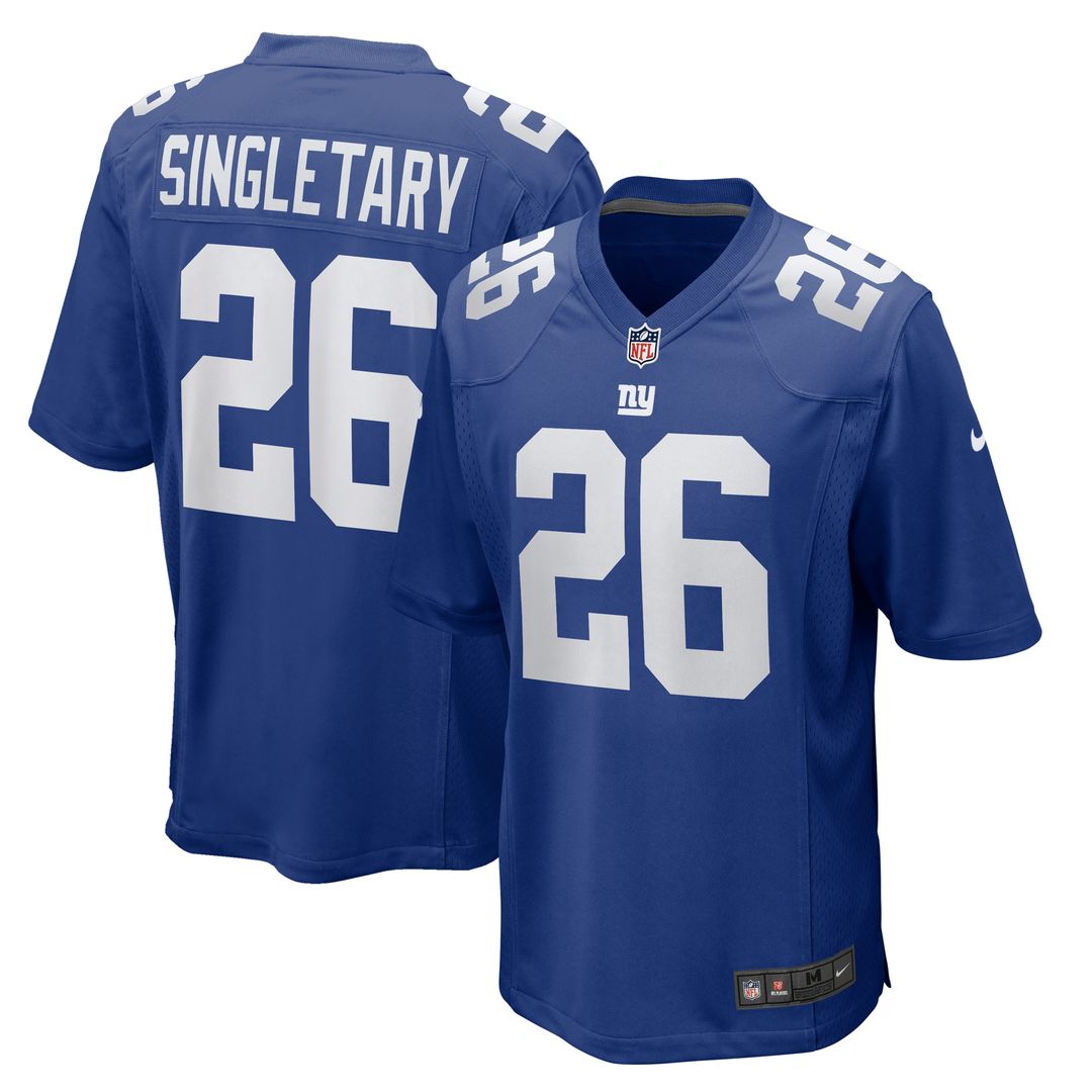 Devin Singletary New York Giants Nike Team Game Official Jersey -  Royal