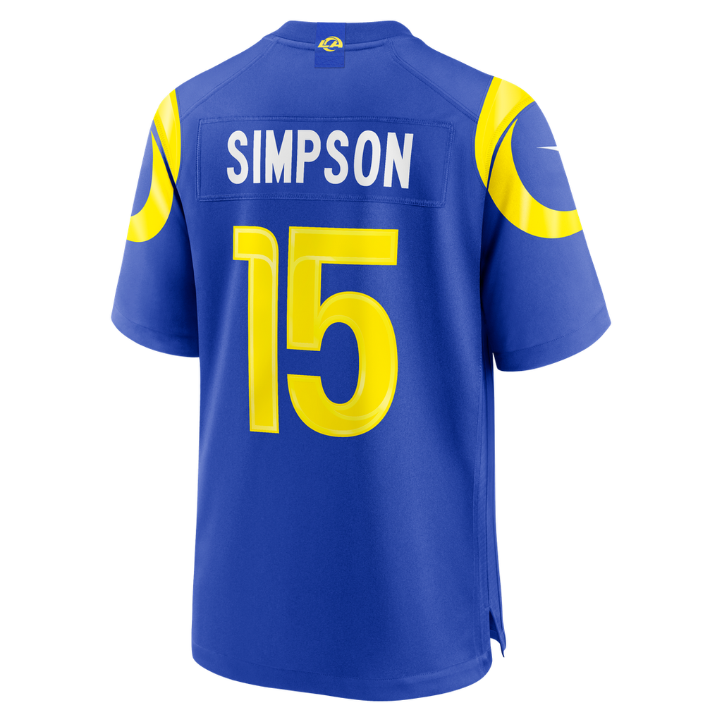 Ty Simpson Los Angeles Rams Nike 2026 NFL Draft First Round Pick No. 13 Team Game Official Jersey - Royal