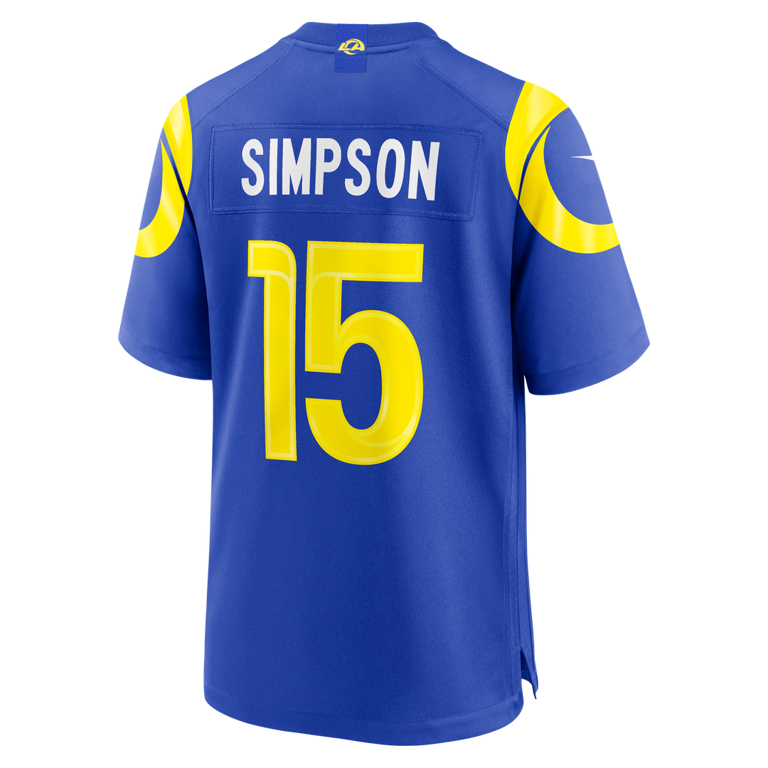 Ty Simpson Los Angeles Rams Nike 2026 NFL Draft First Round Pick No. 13 Team Game Official Jersey - Royal