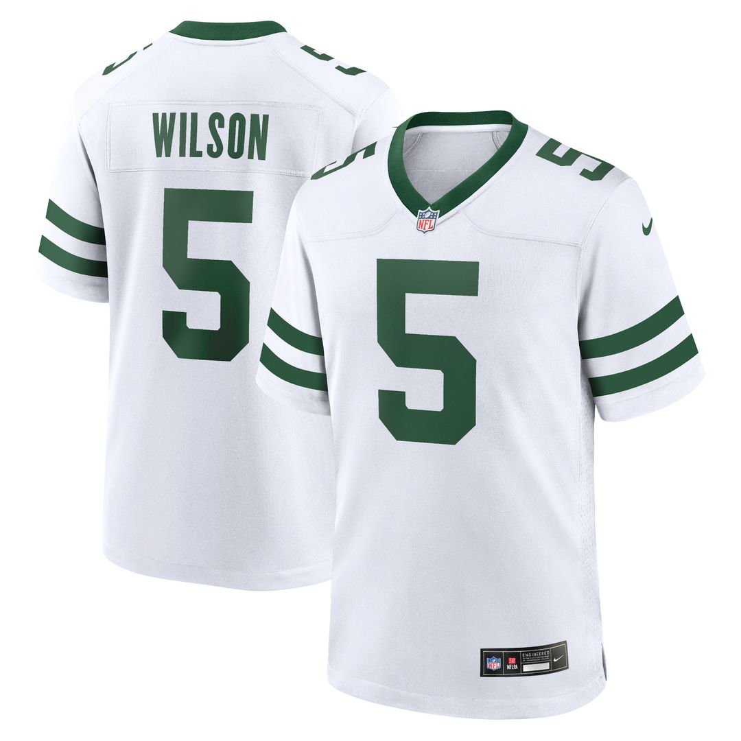 Garrett Wilson New York Jets Nike Alternate Game Official Jersey - Legacy Black
