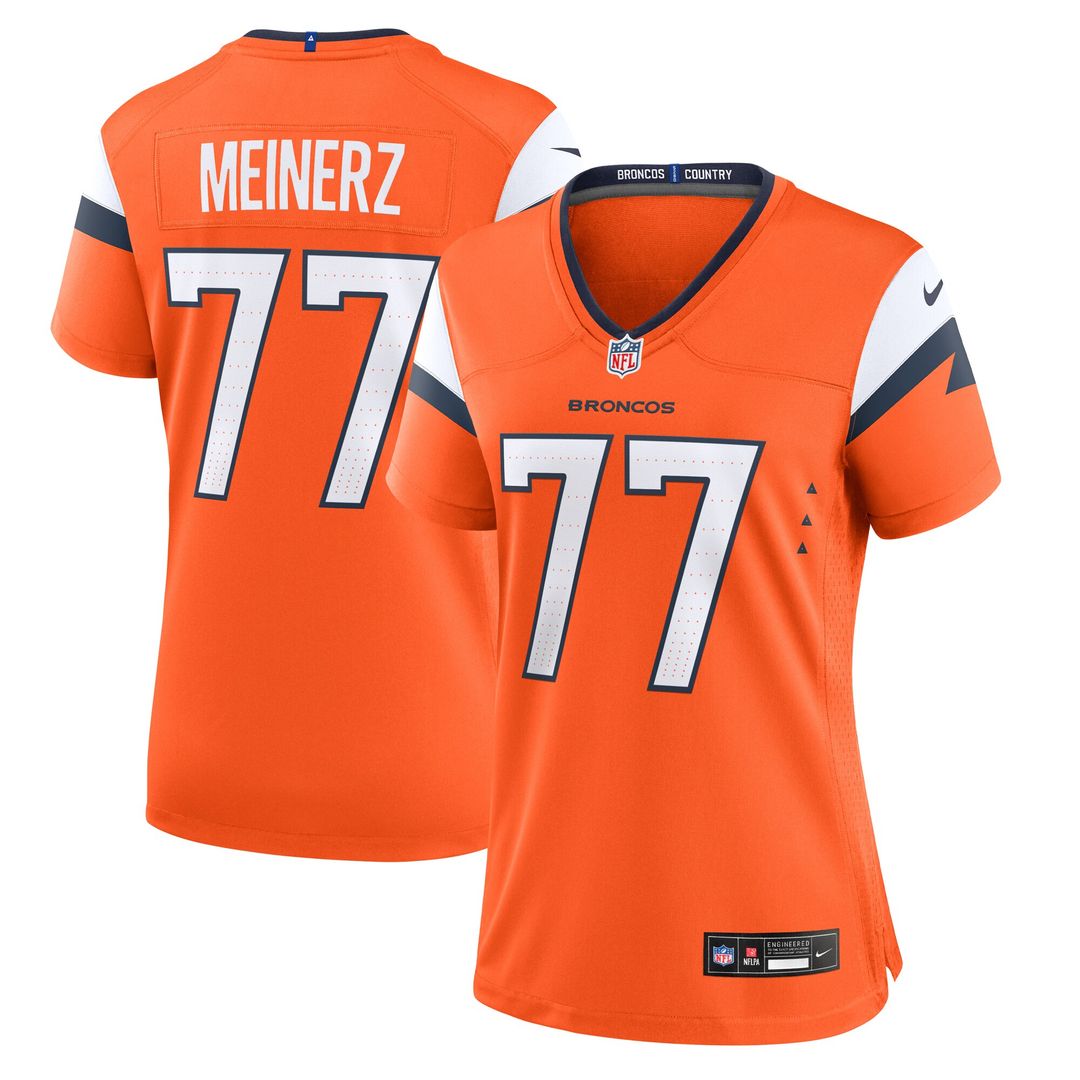 Quinn Meinerz Denver Broncos Nike Women's Team Game Jersey - Orange