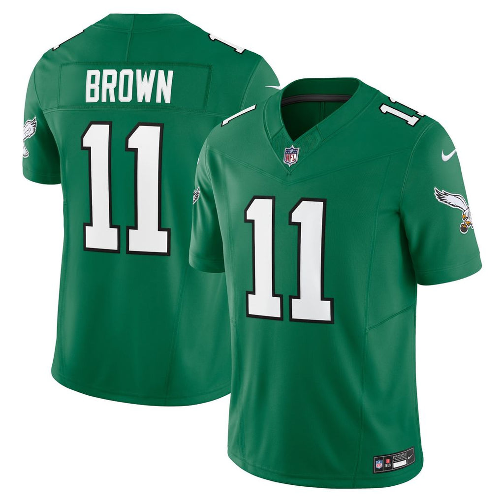 A.J. Brown Philadelphia Eagles Nike Vapor F.U.S.E. Limited Official Jersey - Kelly Green