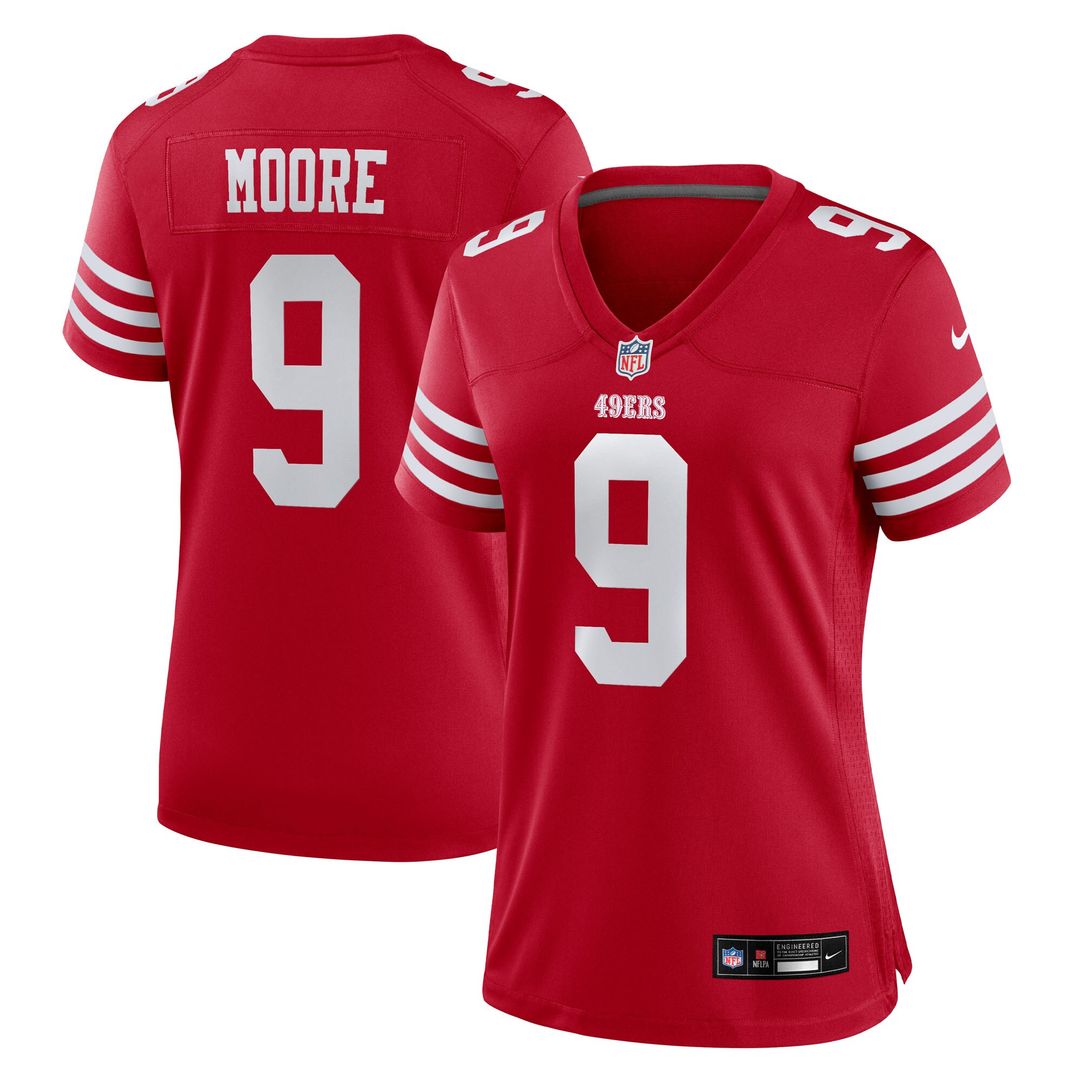 Skyy Moore San Francisco 49ers Nike Women's Team Game Official Jersey -  Scarlet