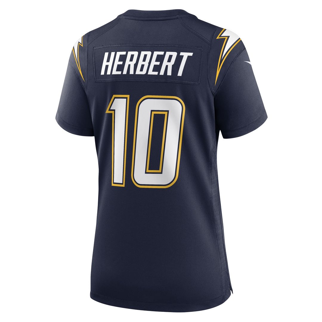 Justin Herbert Los Angeles Chargers Nike Women's Alternate Super Chargers Game Jersey - Navy