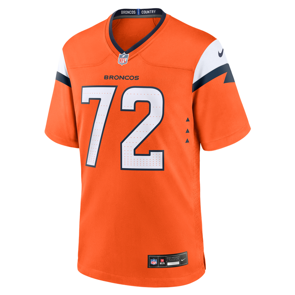 Garett Bolles Denver Broncos Nike Team Game Official Jersey -  Orange