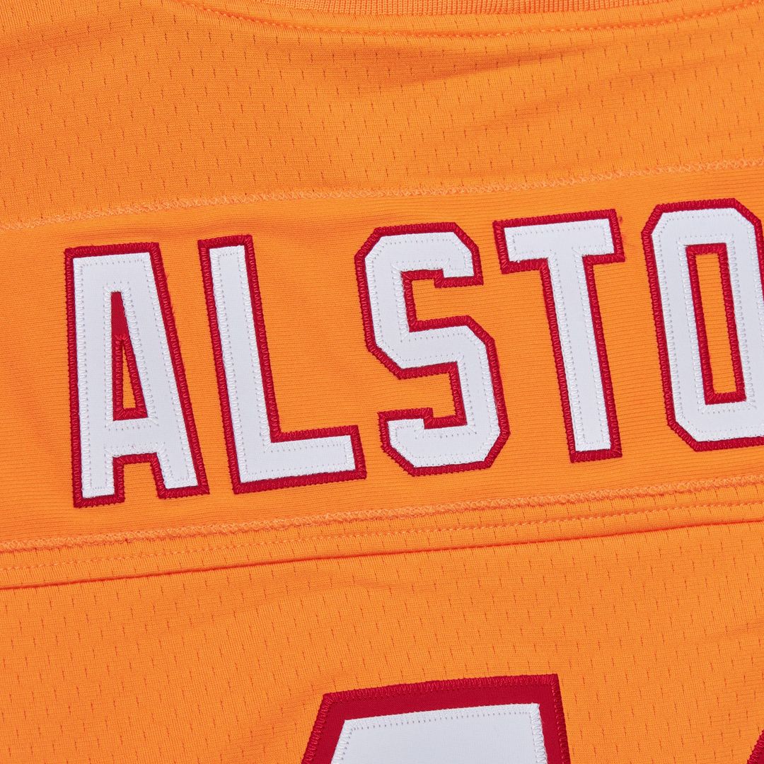 Mike Alstott Tampa Bay Buccaneers Mitchell & Ness Player Name & Number Hoodie Legacy Official Jersey - Orange