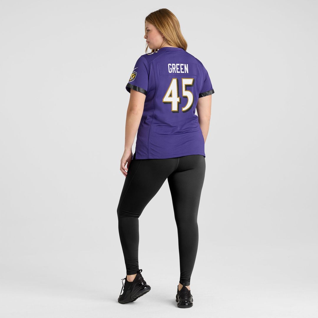 Mike Green Baltimore Ravens Nike Women's Team Game Jersey - Purple