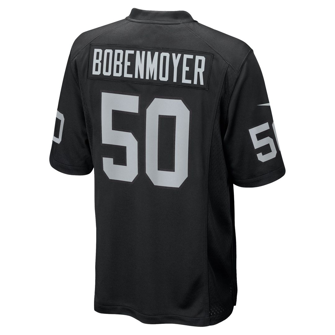 Jacob Bobenmoyer Las Vegas Raiders Nike Game Player Official Jersey - Black