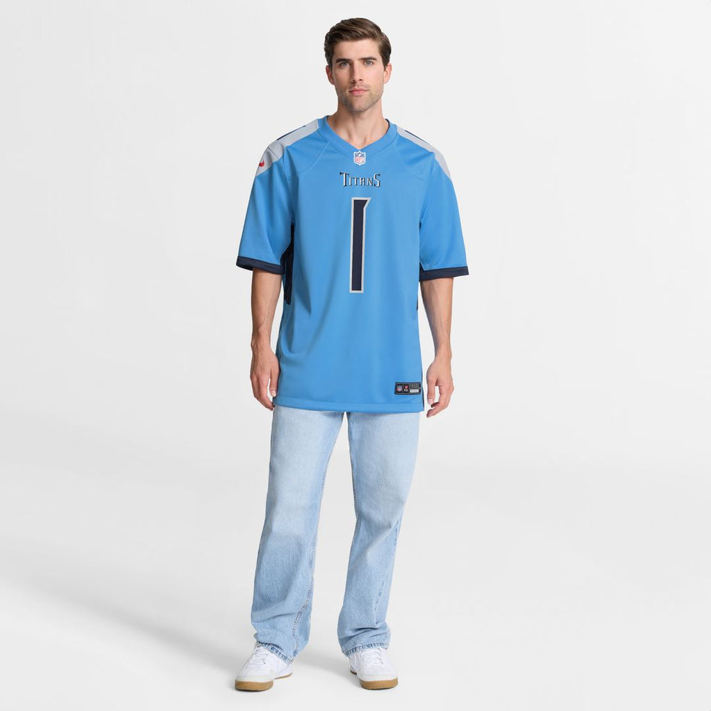 Cameron Ward Tennessee Titans Nike Team Game Official Jersey - Light Blue