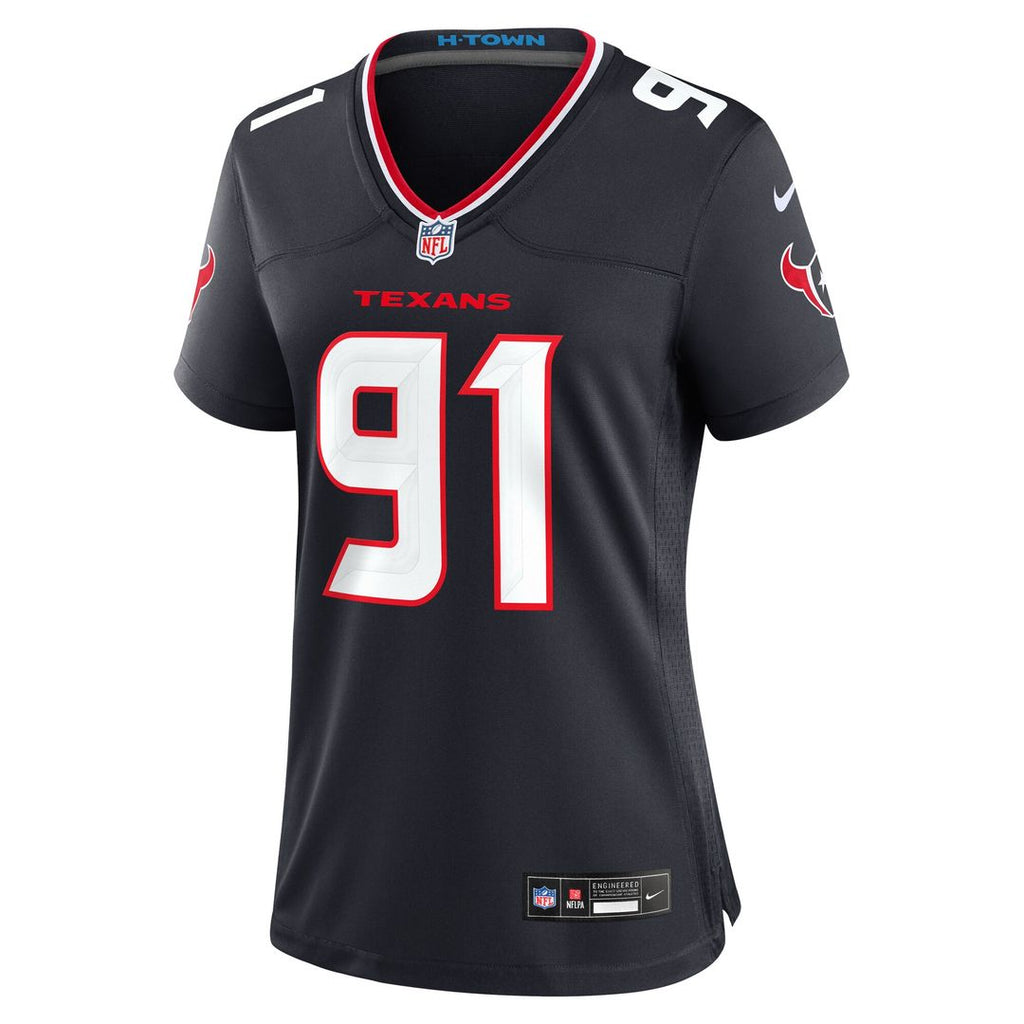Folorunso Fatukasi Houston Texans Nike Women's Team Game Official Jersey -  Navy