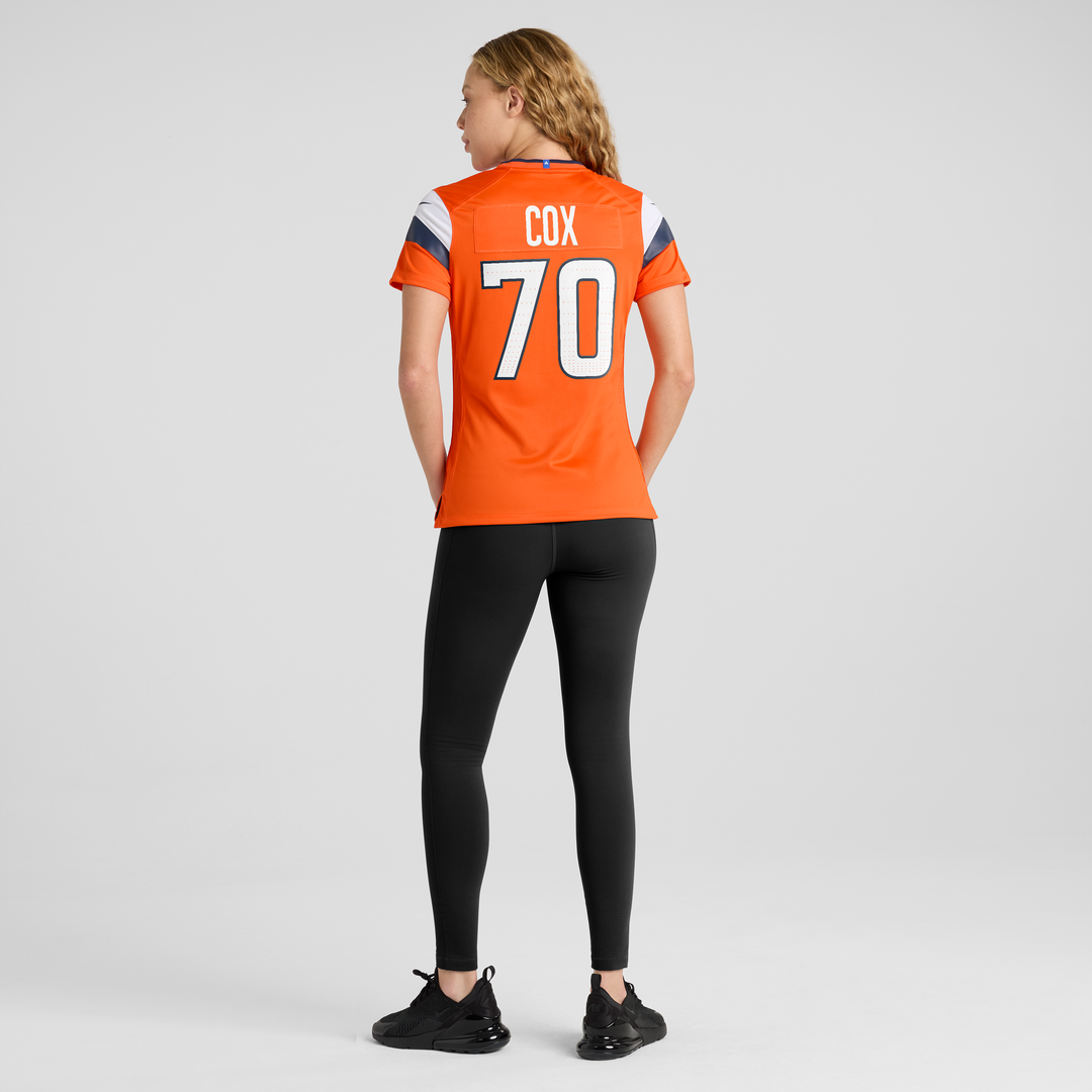 Marques Cox Denver Broncos Nike Women's Team Game Jersey - Orange