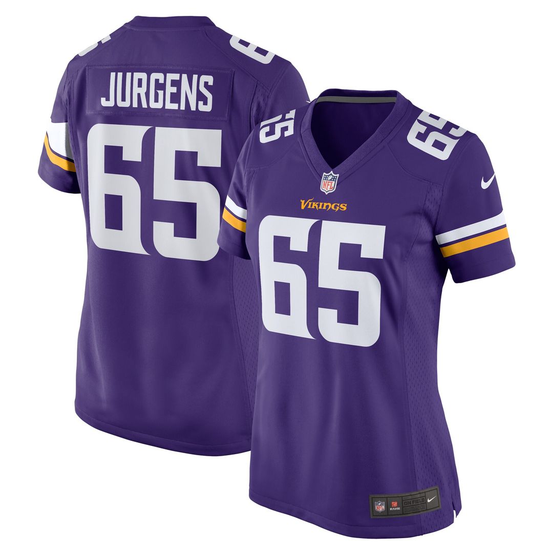 Michael Jurgens Minnesota Vikings Nike Women's Game Official Jersey -  Purple