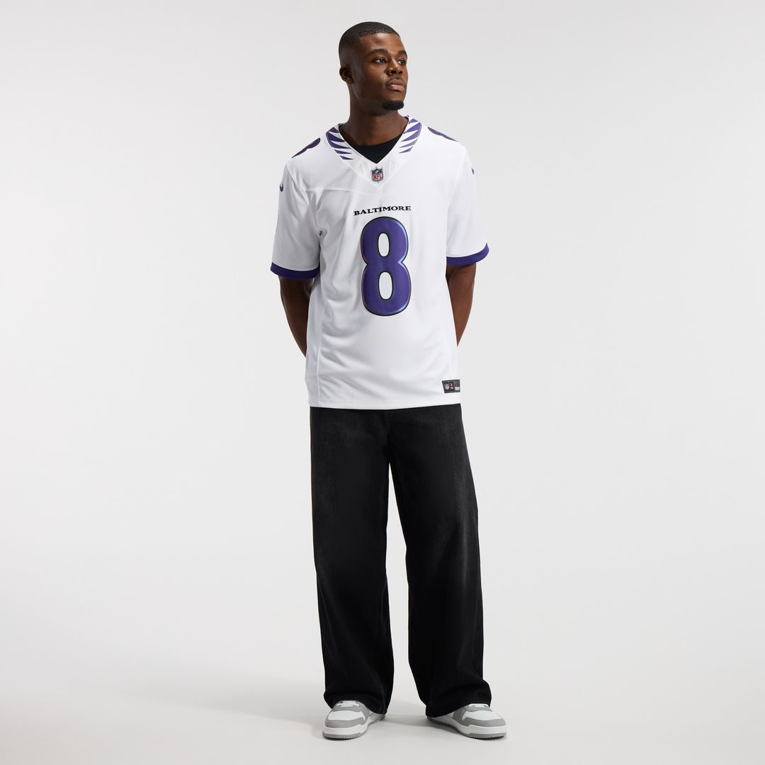 Lamar Jackson Baltimore Ravens Nike Vapor F.U.S.E. Stitched Limited Official Jersey - White