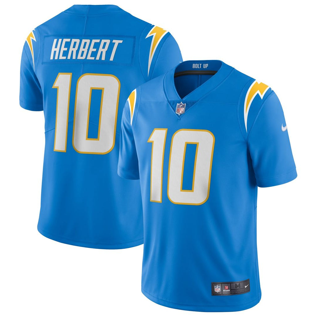 Justin Herbert Los Angeles Chargers Nike Vapor Limited Official Jersey - Powder Blue
