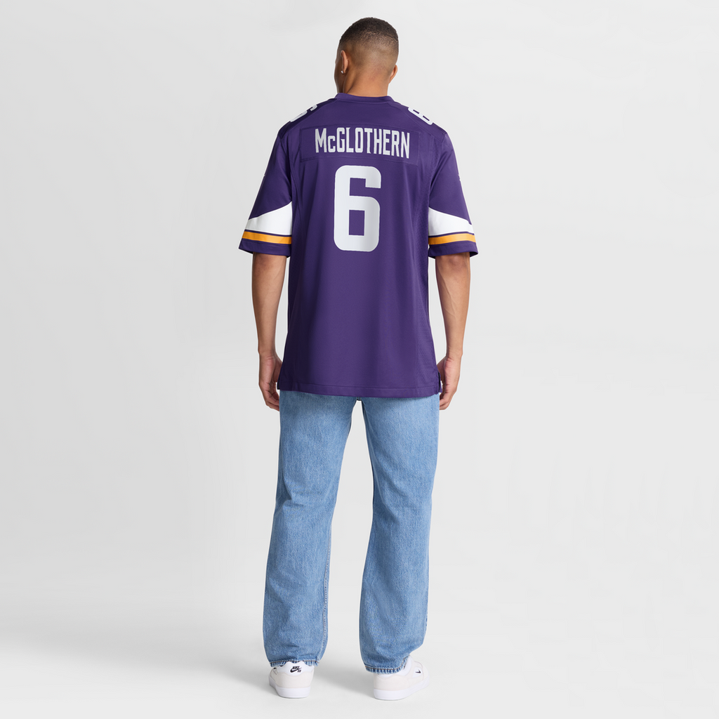 Dwight McGlothern Minnesota Vikings Nike Team Game Jersey - Purple