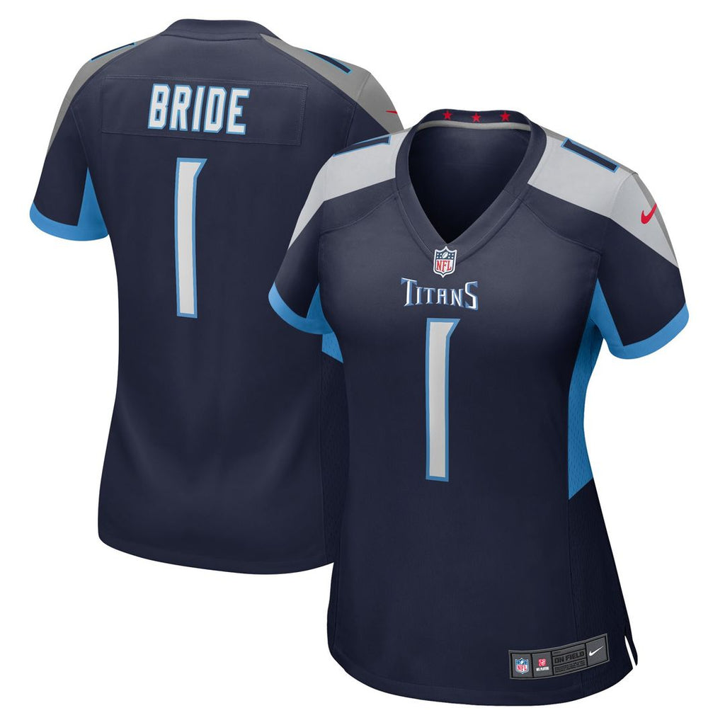 Number 1 Bride Tennessee Titans Nike Women's Game Official Jersey - Navy