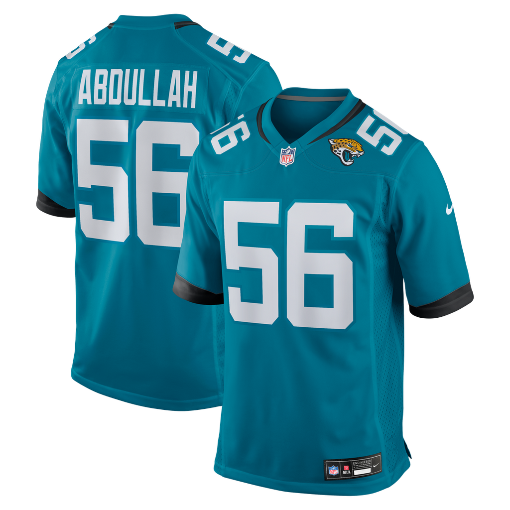 Yasir Abdullah Jacksonville Jaguars Nike Team Game Jersey - Teal