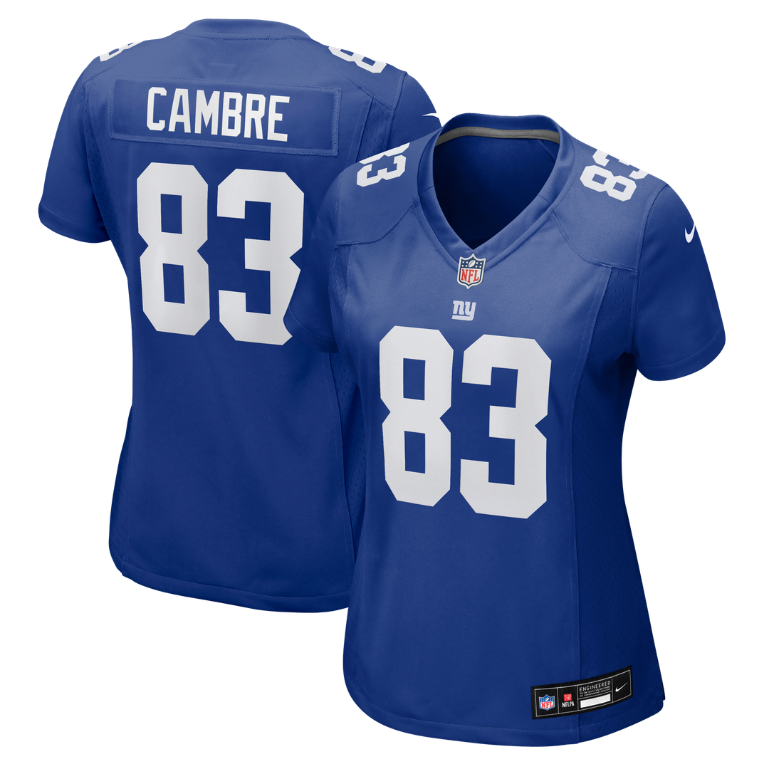 Dalen Cambre New York Giants Nike Women's Team Game Official Jersey -  Royal